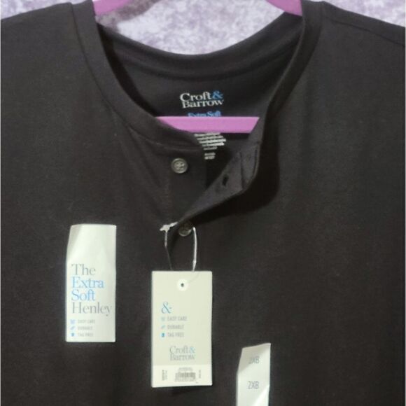 Mens Long Sleeve Black Tee - Picture 2 of 10